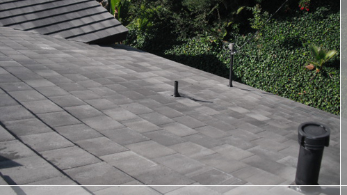 Flat lightweight cement tile - Rolling Hills