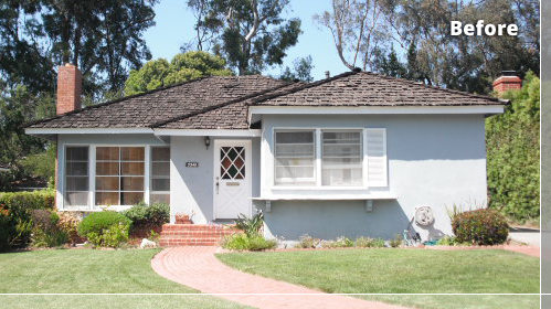 Before removal of woodshake roofing - Palos Verdes Estates